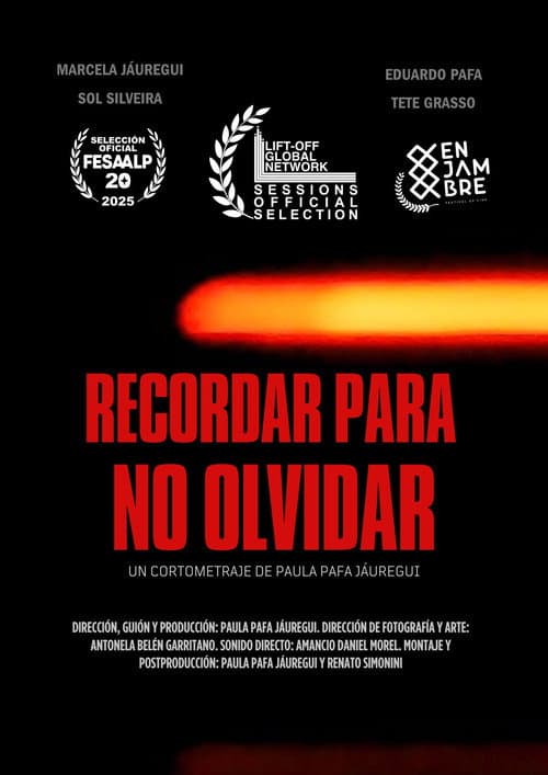 Recordar para no olvidar